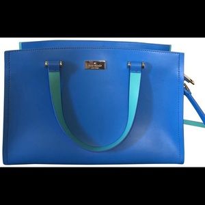 Blue Kate Spade Caley Abrour Hill Satchel